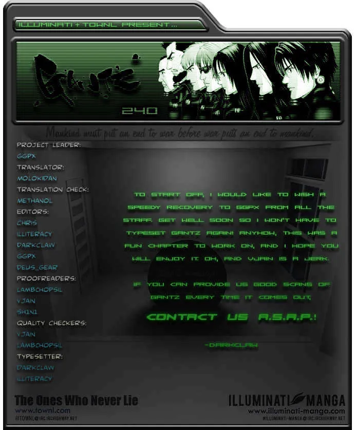 Read Gantz Manga Online