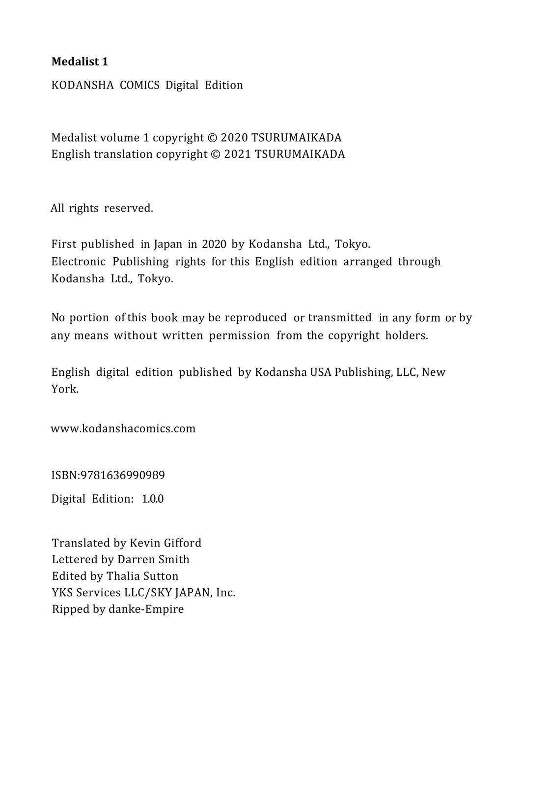 Read Medalist Manga Online