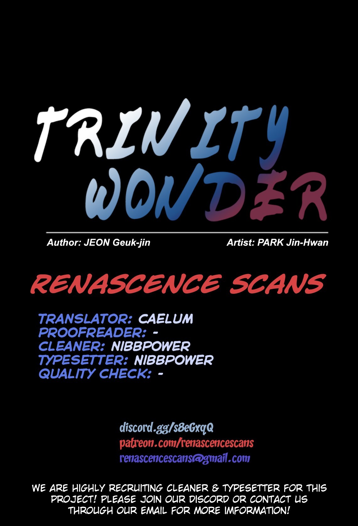 Read Trinity Wonder Manga Online