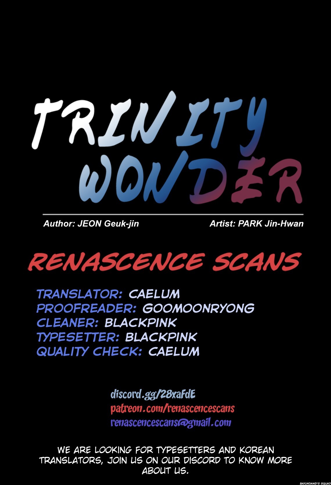 Read Trinity Wonder Manga Online