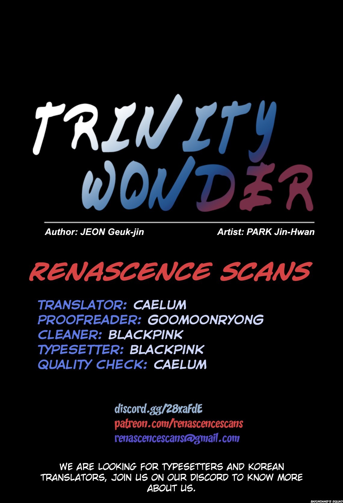 Read Trinity Wonder Manga Online