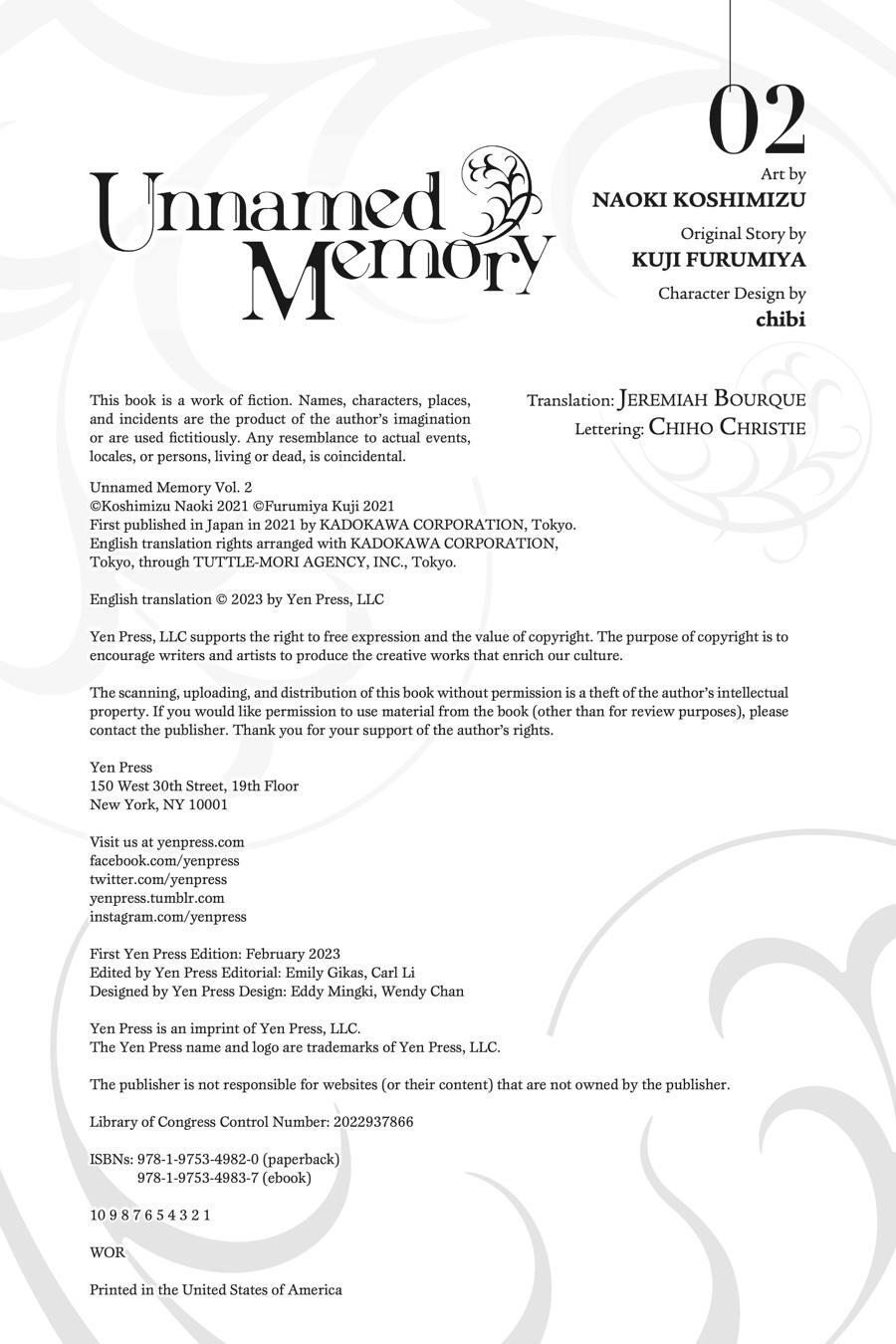 Read Unnamed Memory Manga Online